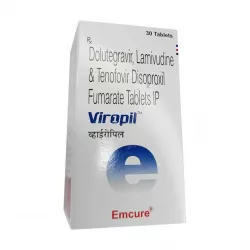 Виропил :: Viropil :: Долутегравир + тенофовир + ламивудин 50+300+300мг таб. №30 фото